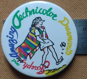 Vintage Pin Badge Joseph and the Amazing Technicolour Dreamcoat - Picture 1 of 1