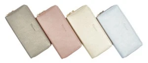 Women's Wallet Zippered Bag 4 Metallic Colors - Picture 1 of 6