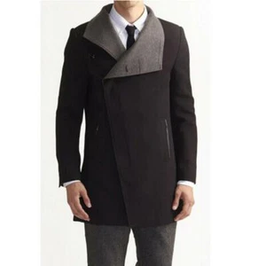NUEVO WD•NY Para hombres Abrigo Asimétrico Chaqueta Blazer Negra ~S 25905 Ropa Regalo Elegante - Imagen 1 de 7