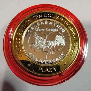 2006 Plaza 10 $ Red Cap Silver Strike PANNER STAGECOACH 7th Anniversary .999 - Bild 1 von 2