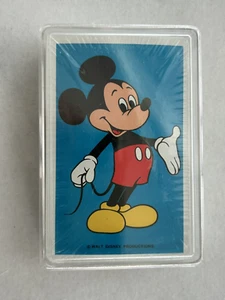 Vintage Disney Mickey Mouse Playing Cards Deck  NIP Sealed in Case - Picture 1 of 2