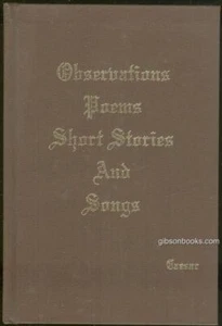 Observations Poems Short Stories Songs Caesar 1995 Vintage Hardcover - Picture 1 of 1