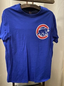 Chicago Cubs Majestic T-Shirt Size Large Blue # 11 Darvish MLB - Picture 1 of 4