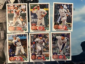 2023 Topps Holiday Mega Box Base Snow Pick Player Complete Your Set