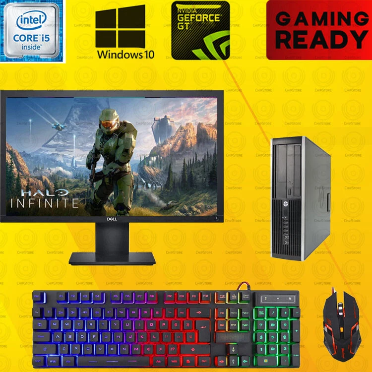 DOTA HP i5 Gaming Desktop PC SSD Computer Nvidia GT730 Win 10 8GB bundle - Image 1 of 4