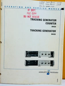 HP Agilent 08443-90028 Tracking Generator Counter 8443A/B Service Manual. - Picture 1 of 2
