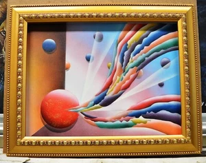 ABSTRACT CONTEMPORARY MODERN ART 12X16" CANVAS PRINT NOT OIL PAINTING F382 GIFT - Picture 1 of 4