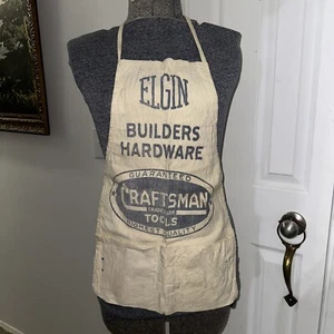 Vtg 30s 40s Craftsman Tools Nail Apron Builders Hardware Elgin Work Store Union - Picture 1 of 6