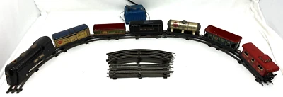 Marx O Gauge Commodore Vanderbilt Steam Locomotive Train Set 6" Cars NOT WORKING - Image 1 of 4