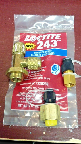 Universal Aluminum Fuel Hose Fitting - 3/8 NPT X 3/8 Barb -  Anti Siphon Valve
