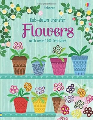 Flowers (Rub-down Transfer Books) by Hannah Watson Book The Fast Free Shipping - Image 1 of 2