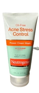Neutrogena Acne Stress Control Power Cream Acne Face Wash 6 oz NEW - Picture 1 of 2