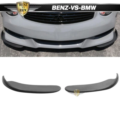 Fits BMW Type 4 Quick Lip 2PCS Front Bumper Lip Splitters Body Kit 8x6.5 Inch PU - Image 1 of 4