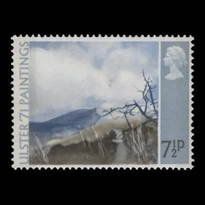 Great Britain 1971 (Variety) 7½p Deer's Meadow missing pale olive-grey - Picture 1 of 1