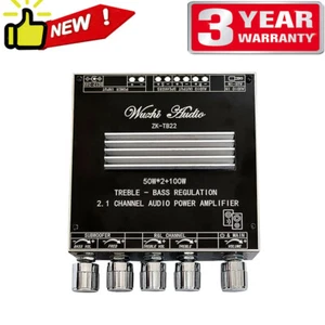 Wuzhi Audio ZK-TB22P 2.1 Channel Amplifier TWS Bluetooth Power Amp TPA3116 - Picture 1 of 10