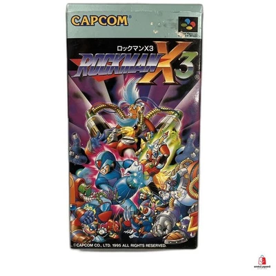 ROCKMAN X 3 / MEGAMAN x 3 NINTENDO SUPER FAMICOM SFC good Japan Used - Image 1 of 4