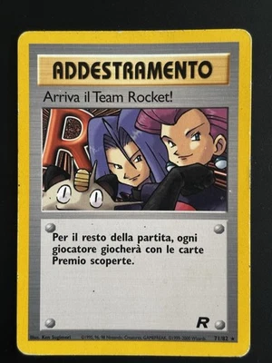 Pokémon Arriva Il Team Rocket! 71/82 Team Rocket Italiano Old Wotc Vintage Rara - Immagine 1 di 4