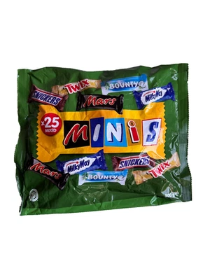 MARS SNICKERS TWIX BOUNTY MILKY WAY Minis Chocolate Bars Candy Bites 500g - Image 1 of 2