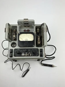 Vintage Military TS-375 A/U Vacuum Tube Ac/DC Voltmeter & Probes-Untested - Picture 1 of 9