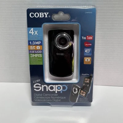 Coby Snapp Digital Camcorder 4x Digital Zoom 1.8" LCD CAM3002 Videocamara 1.3 MP - Image 1 of 4