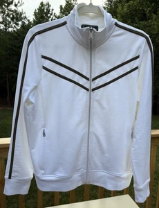 Lauren Ralph Lauren Active Ivory Jacket Womens Large Full Zip Performance LRL - Picture 1 of 13