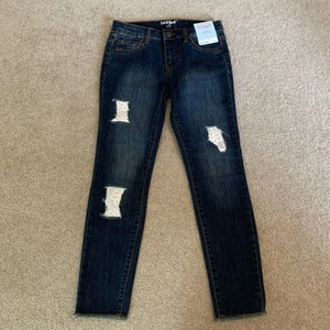 NWT Girls Cat & Jack Jegging Adjustable Waist Size 10 Super Stretch Lace Insert - Picture 1 of 12