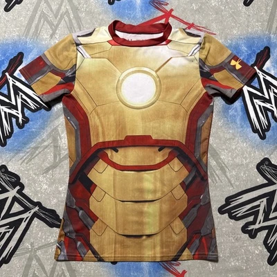 Under Armour Iron Man Alter Ego Compression MARVEL Fitted Youth M T-Shirt - Image 1 of 4