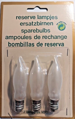 Special Windstoßkerze f.Leuchter sat. 34 Volt 3W E 12 (!) 70mm,für Schwibb, 3St. - Bild 1 von 2