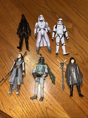 "Figura de acción de 4"" Star Wars Boba Fett juguete Rey Plus Rogue One figuras lote de 6" Foto 1 de 4