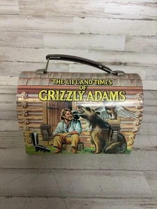 1977 Grizzly Adams Kuppel Metall Brotdose ohne Thermoskanne Aladdin TV Show Sammlerstück - Bild 1 von 10