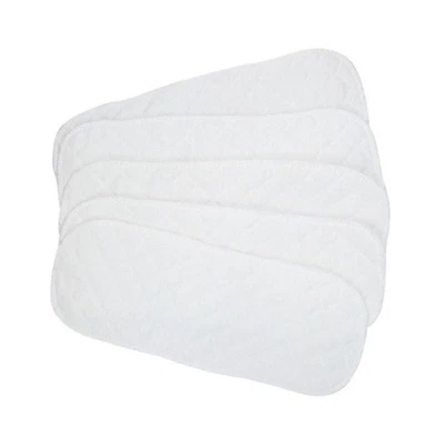 5 PIEZAS Pañales de tela de algodón para bebés Inserciones Forros 3 capas Pañal reutilizable para recién nacido C Foto 1 de 4