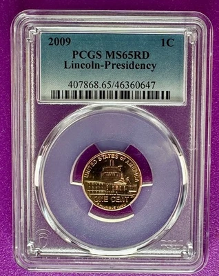 2009 1c Lincoln Presidency Cent  PCGS MS65RD (647) - Image 1 of 2