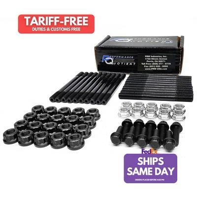 Prw Industries 1000098, Kit Black Steel Main Cap Stud Kit Fits Gm Ls 4.8/5.3/5.7 - Image 1 of 4