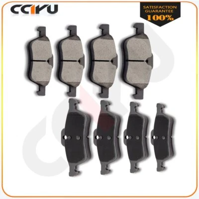 For 02 03 04 05 06 07 08 Mini Cooper Front And Rear Premium Ceramic Brake Pads - Image 1 of 4