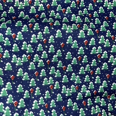 Christmas fabric Trees 3.33 yards x 44” w  NEW - Image 1 of 4