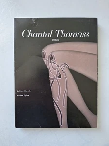 CHANTAL THOMASS COLLANT NOEUDS 22 DEN TAILLE 2 COULEUR NOIR/ROSE REF 8417 - Picture 1 of 2