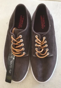 Mens WILD RHINO Tan Suede Casual Shoes Size 7 NEW Vector - Picture 1 of 2