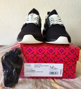 Scarpe da sneaker Tory Burch T Sock Runner maglia ingegnerizzata - doppia maglia taglia 7 nere - Foto 1 di 8