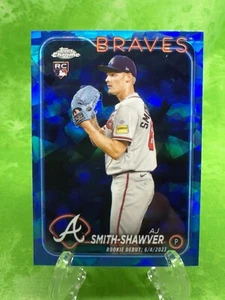 A.J. Smith Shawver RC - 2024 Topps Chrome Update Sapphire #USCS316 ATL Braves - Picture 1 of 11