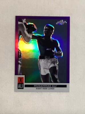 MUHAMMAD ALI 2016 LEAF IMMORTAL PURPLE PRISM REFACTOR CARD #17 4/25 - Image 1 of 2
