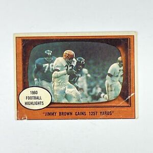 1961 Topps Jim Brown Poor #77 Cleveland Browns