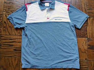 Polo BMW Golfsprot uomo 2XL grigio bianco maglia manica corta - Foto 1 di 10