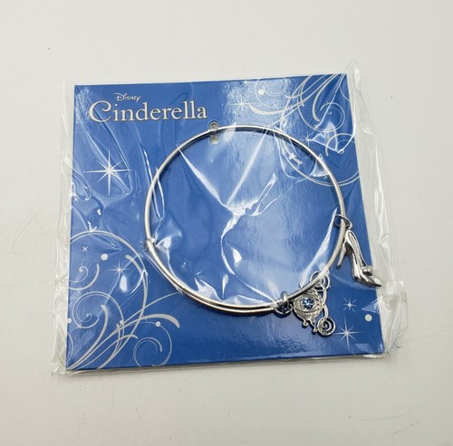 COACH Bracciale Bracciale Disney Parchi Cenerentola Vetro Pantofola Zucca Allenatore Tono Argento