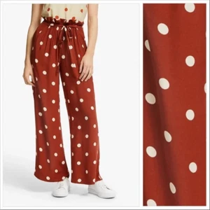 Pantalones de vestir Just Female Caia lunares pierna ancha nuevos con etiquetas $135 - Imagen 1 de 6