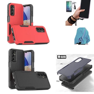 Phone Case for Samsung Galaxy A15 5G S156V / SM-A156 Heavy Duty Cover with Grip - Picture 1 of 17