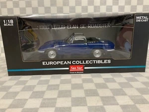 1/18 SUN STAR 4055 1966 LOTUS ELAN SE ROADSTER ROYAL BLUE CONVERTIBLE - Picture 1 of 10
