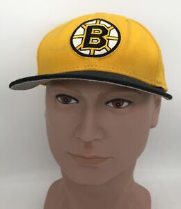 Boston Bruins NHL Vintage Adjustable Strap Hat Cap Snapback New Era 90’s 1990s