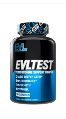Evlution Nutrition EVL Test , 120 Tablets Natural MassiveTestosterone Booster