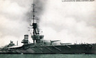 Royal Navy Dreadnought HMS Thunderrer RPPC Pocztówka ok. 1910.