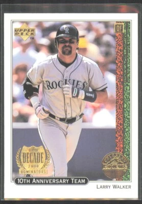 1999 Upper Deck 10th Anniversary Team Larry Walker Colorado Rockies #X29 - Image 1 of 2